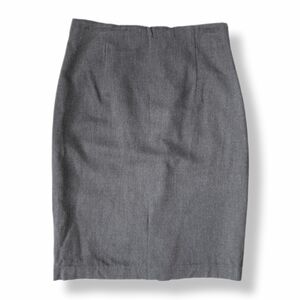 NEW Modyva Wool Pencil Skirt Made In Italy Womens Size 10 Grey Fall Winter